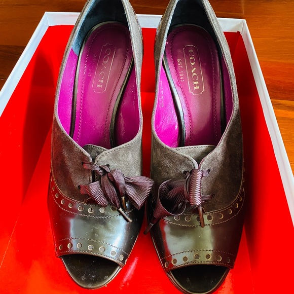 Coach Claudine Peeptoe Pumps - Picture 2 of 7